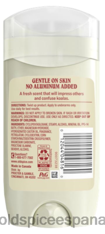 desodorante anti-transpirante Old Spice hombres Mezcla de desodorante sin aluminio de eucalipto y aceite de coco. TTFRL6