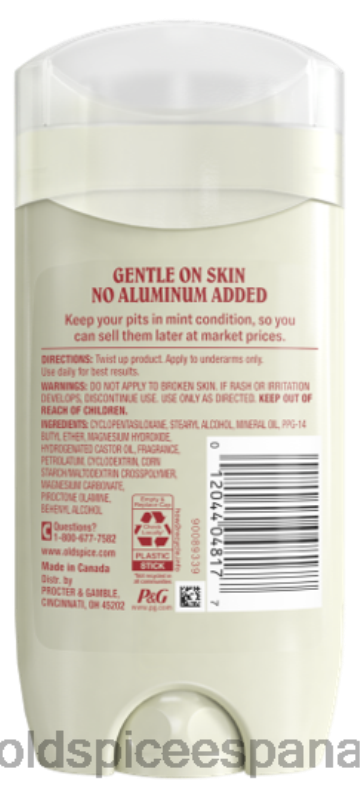 desodorante anti-transpirante Old Spice hombres Mezcla de desodorante sin aluminio de lavanda y menta. TTFRL7