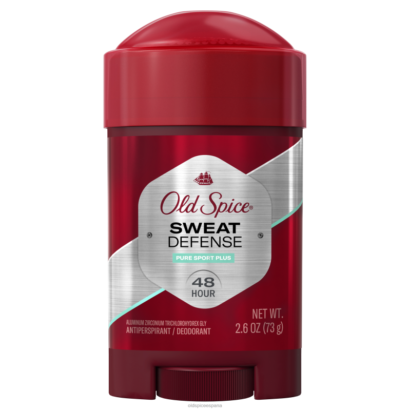 desodorante anti-transpirante Old Spice hombres Pure Sport Plus Sweat Defense antitranspirante sólido suave TTFRL24