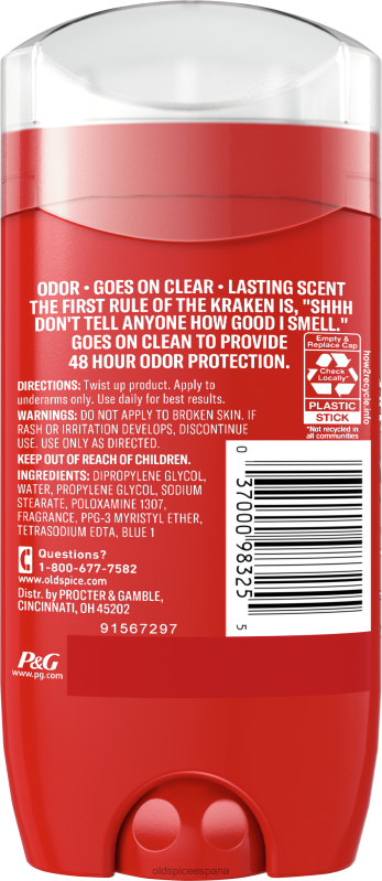 desodorante anti-transpirante Old Spice hombres desodorante krakengard TTFRL16