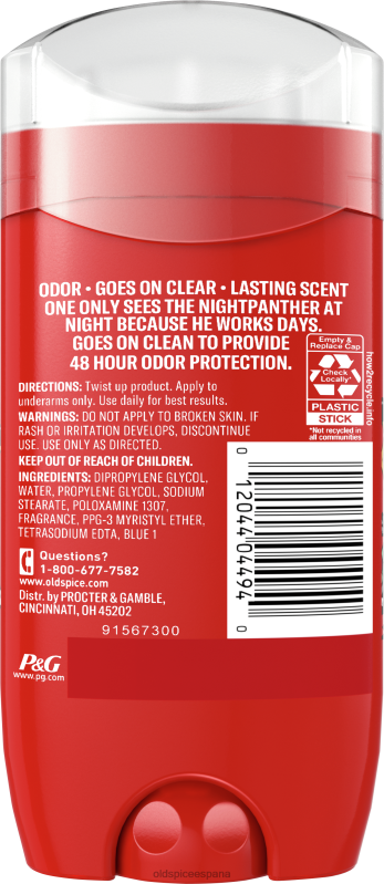 desodorante anti-transpirante Old Spice hombres desodorante pantera nocturna TTFRL14