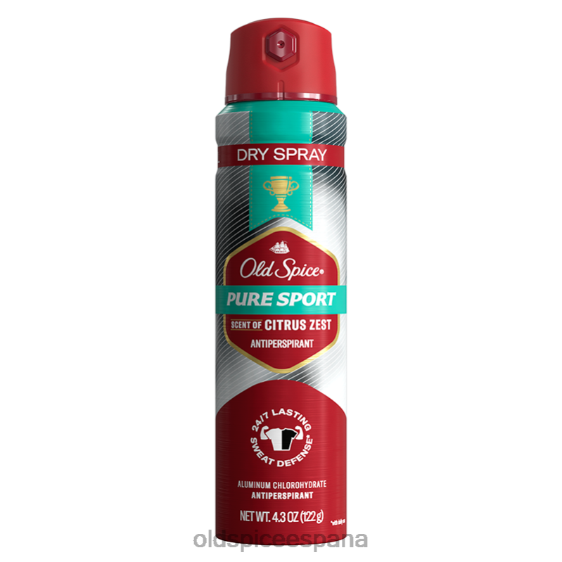 desodorante anti-transpirante Old Spice hombres spray seco deportivo puro TTFRL9