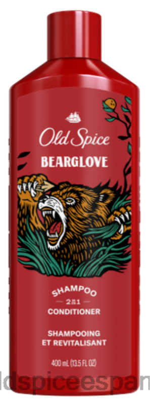 cuidado del cabello Old Spice hombres Bearglove champú y acondicionador 2 en 1. TTFRL63