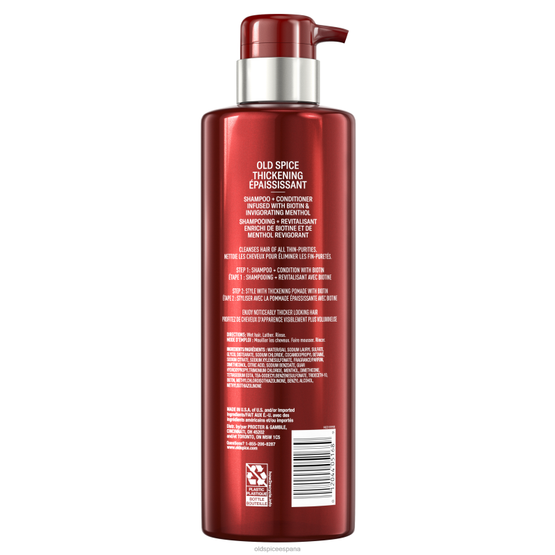 cuidado del cabello Old Spice hombres Champú y acondicionador espesante 2 en 1 TTFRL53