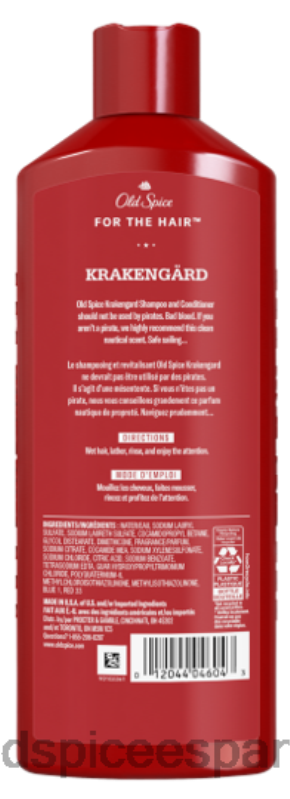 cuidado del cabello Old Spice hombres Krakengard champú y acondicionador 2 en 1. TTFRL64