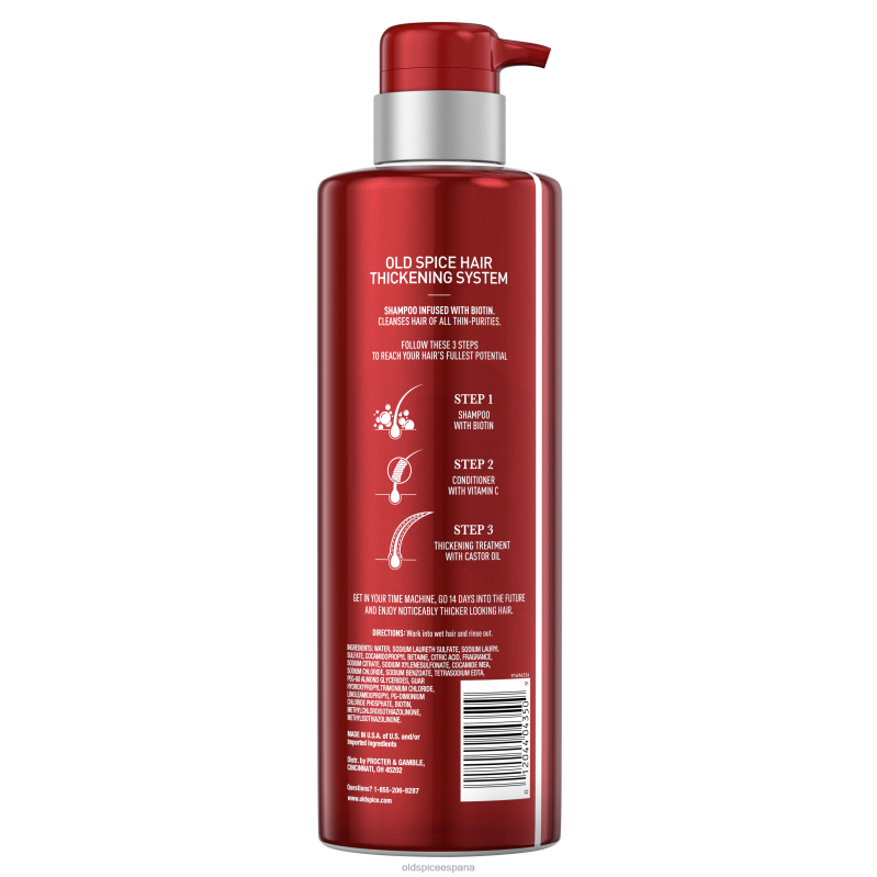 cuidado del cabello Old Spice hombres champú sistema espesante TTFRL68