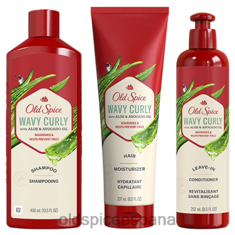 cuidado del cabello Old Spice hombres régimen de cabello ondulado y rizado TTFRL55