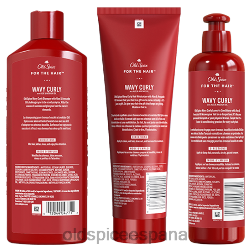 cuidado del cabello Old Spice hombres régimen de cabello ondulado y rizado TTFRL55