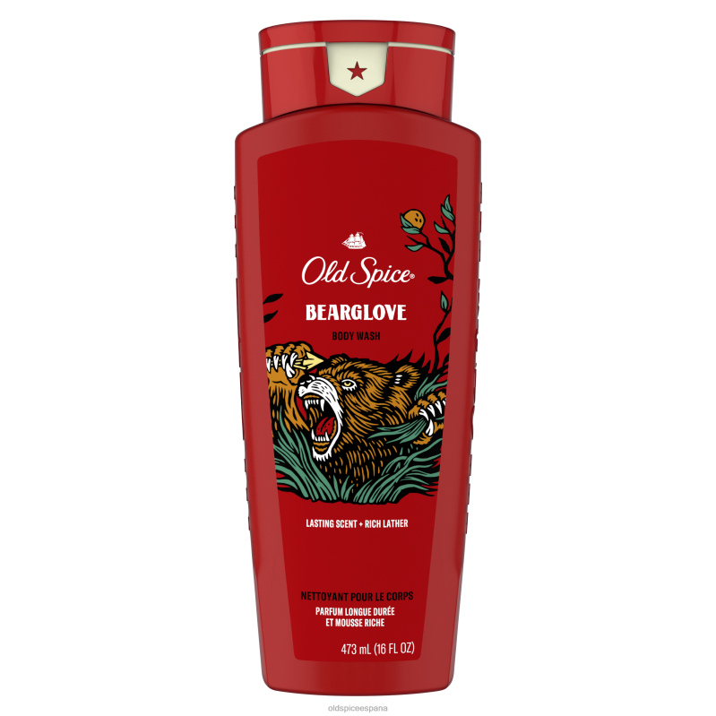 gel de baño Old Spice hombres gel de baño Bearglove, 16 oz TTFRL47
