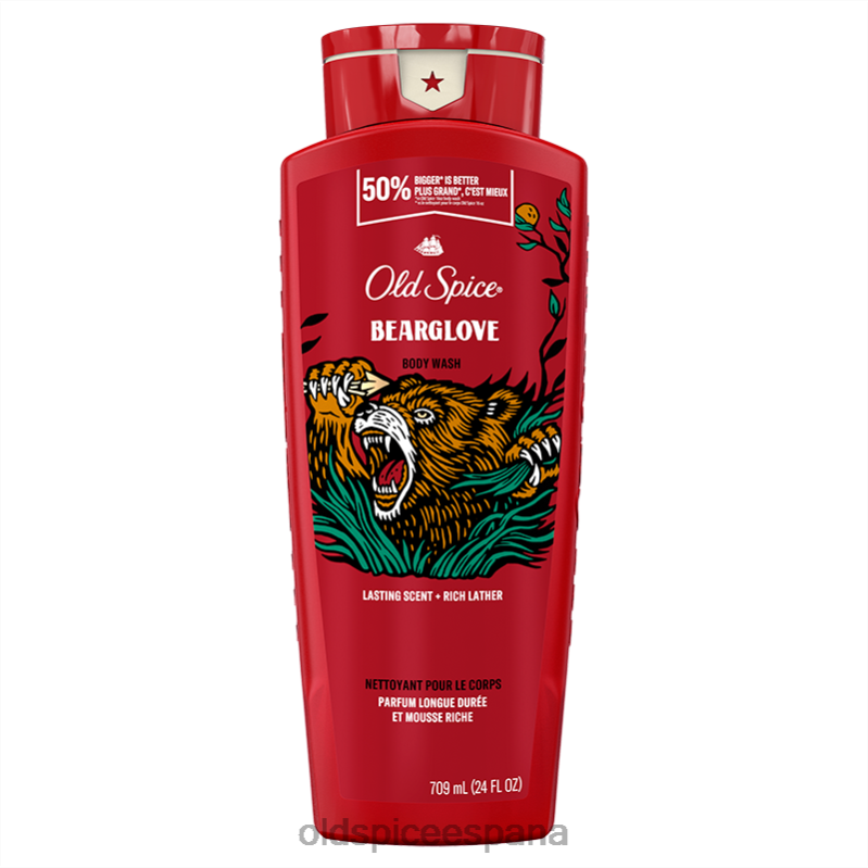 gel de baño Old Spice hombres gel de baño Bearglove, 24 oz TTFRL46
