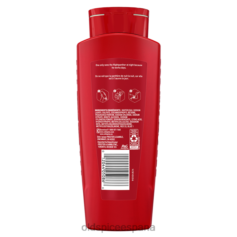 gel de baño Old Spice hombres gel de baño Nightpanther, 24 oz TTFRL43