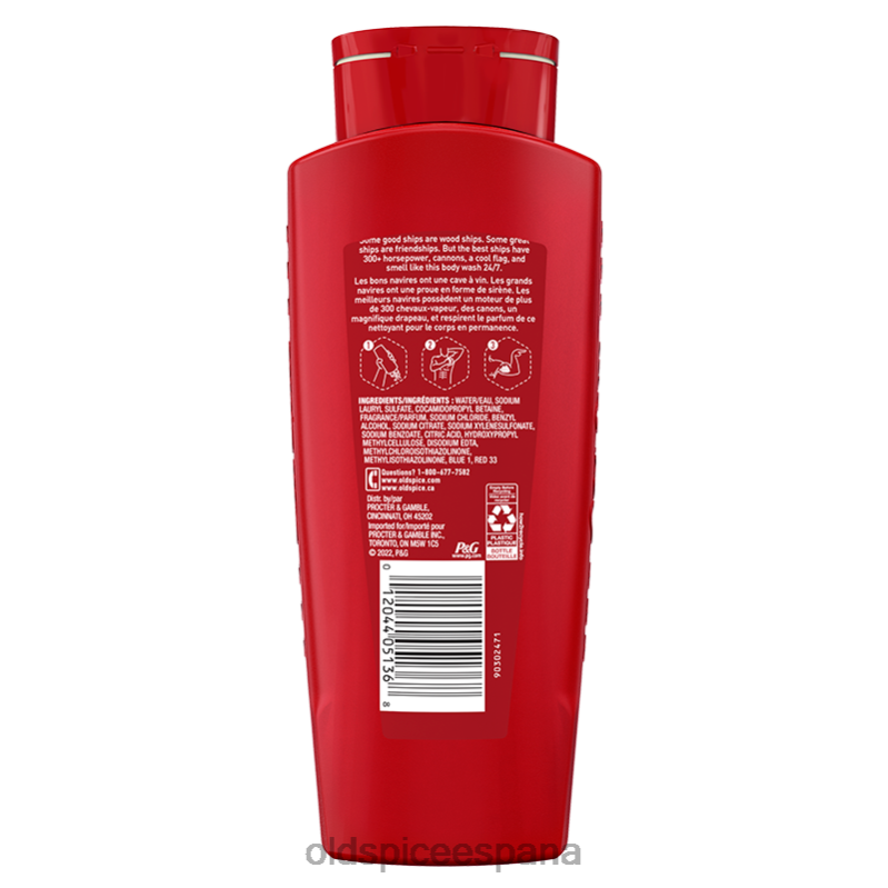 gel de baño Old Spice hombres gel de baño capitán, 24 oz TTFRL36