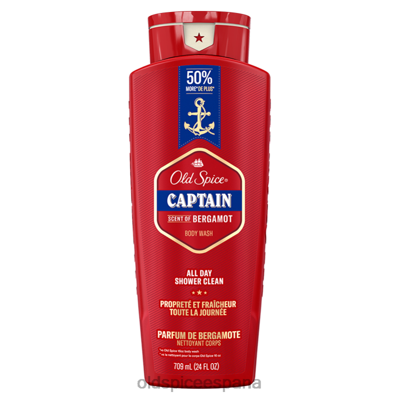 gel de baño Old Spice hombres gel de baño capitán, 24 oz TTFRL36