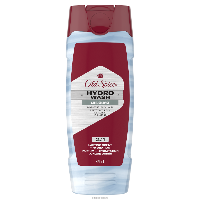 gel de baño Old Spice hombres gel de baño hidrolavado Steel Courage TTFRL44