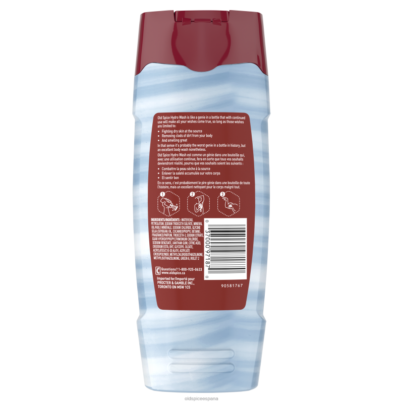 gel de baño Old Spice hombres gel de baño hidrolavado Steel Courage TTFRL44