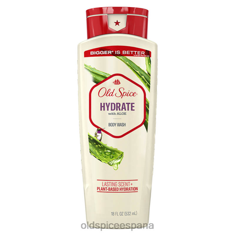 gel de baño Old Spice hombres hidratar con gel de baño de aloe, 18 oz TTFRL42