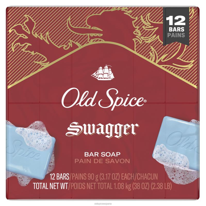 gel de baño Old Spice hombres jabón en barra arrogante TTFRL39