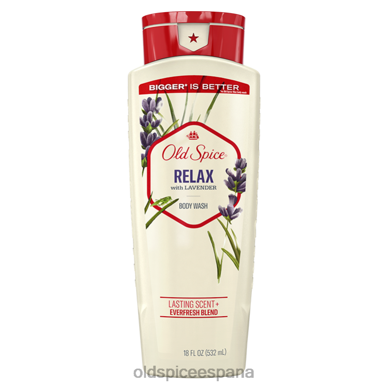 gel de baño Old Spice hombres relájese con gel de baño de lavanda, 18 oz TTFRL33
