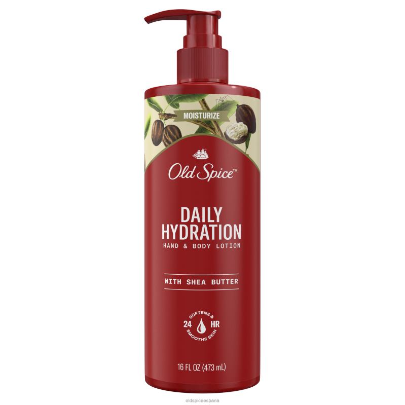 locion de cuerpo y manos Old Spice hombres loción para manos y cuerpo, manteca de karité TTFRL31